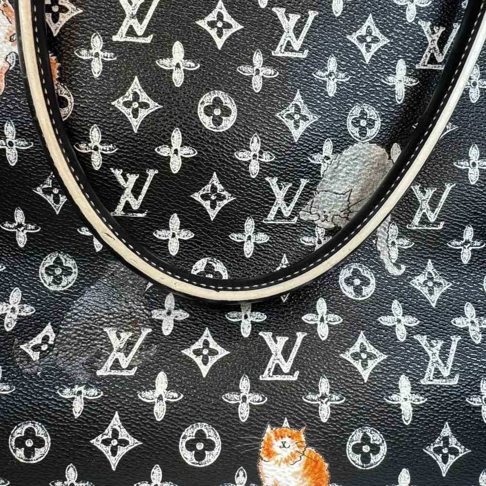 Louis Vuitton Catogram Steamer Bag Cabas XXL cat tote Grace Coddington Monogram